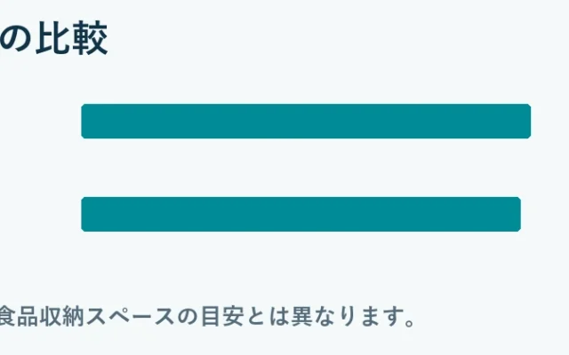 定格内容積の比較：NR-F50HY3 501L, NR-F49EY3 490L。メーカー公表値。食品収納スペースの目安とは異なります。
